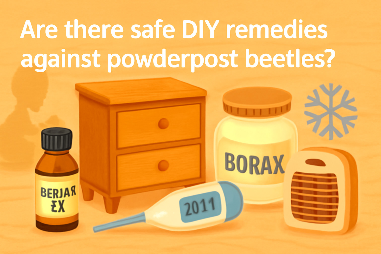 Are there safe DIY remedies against powderpost beetles?