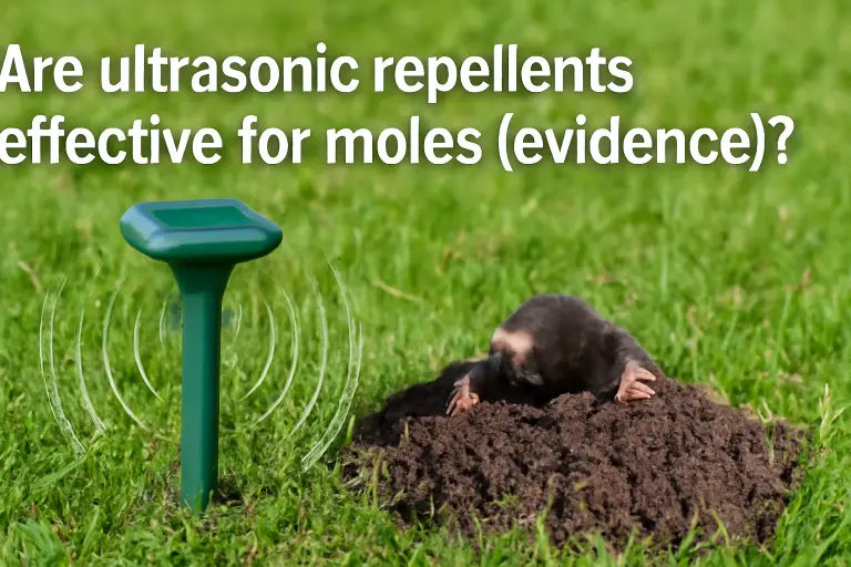 Are ultrasonic repellents effective for moles (evidence)?