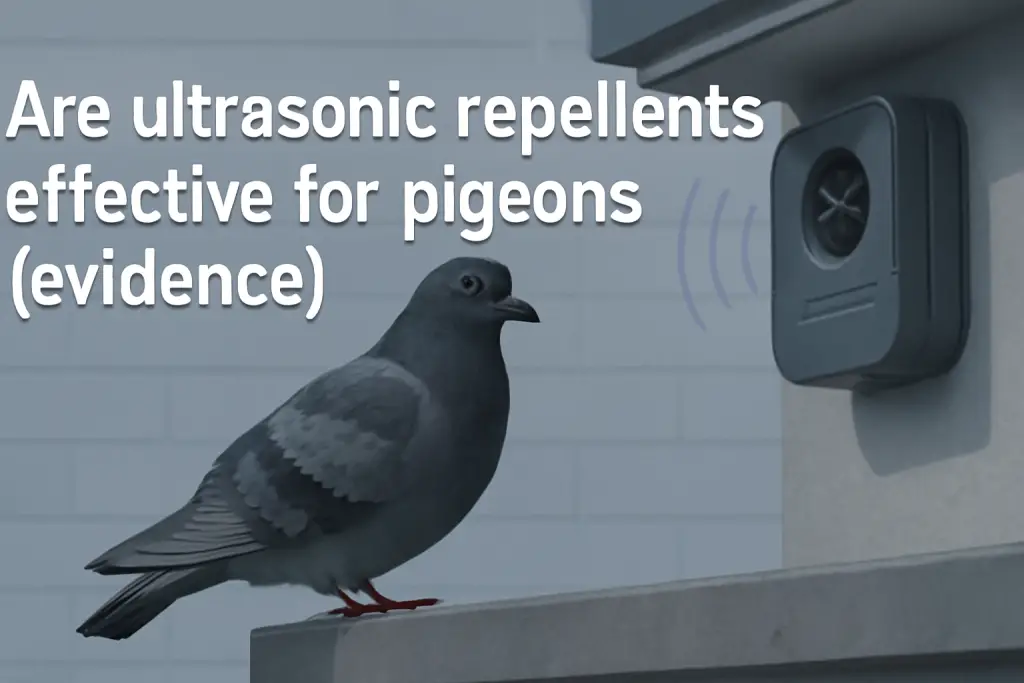 Are ultrasonic repellents effective for pigeons (evidence)?