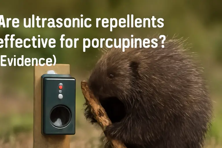 Are ultrasonic repellents effective for porcupines (evidence)?