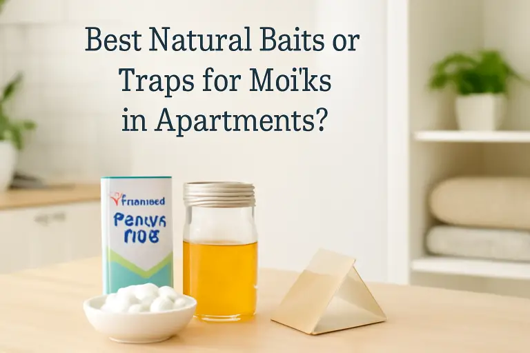 Best natural baits or traps for moths in apartments?