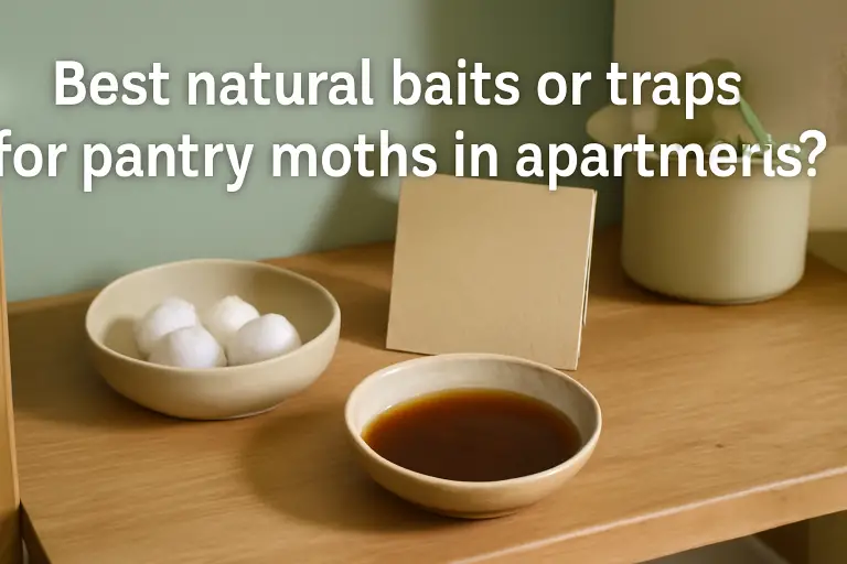 Best natural baits or traps for pantry moths in apartments?