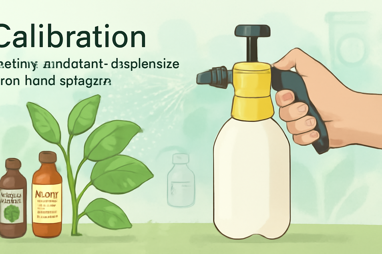 Calibration: getting consistent droplet size from hand sprayers