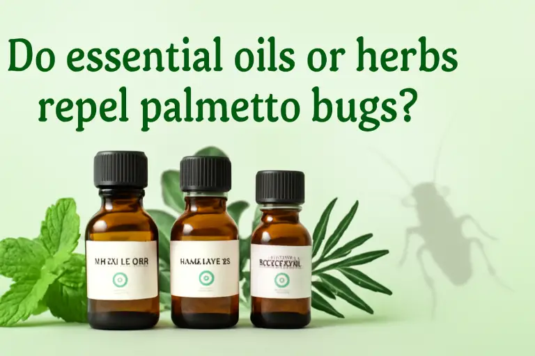 Do essential oils or herbs repel palmetto bugs?