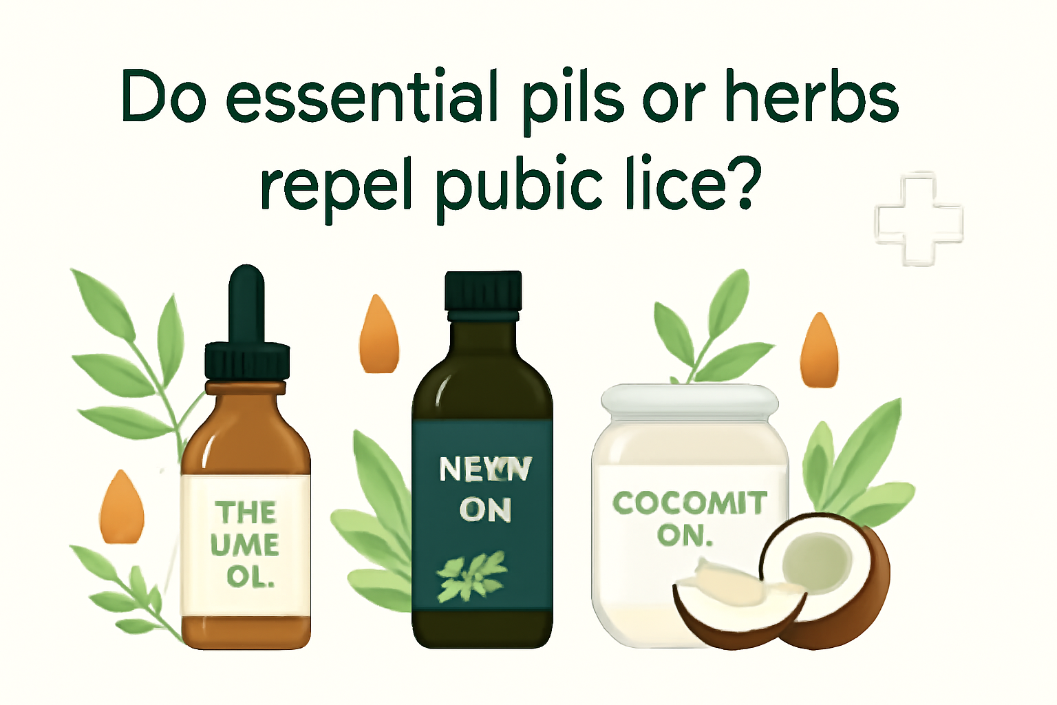 Do essential oils or herbs repel pubic lice?