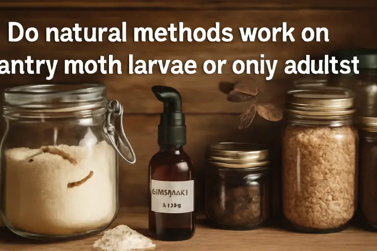 Do natural methods work on pantry moths larvae or only adults?