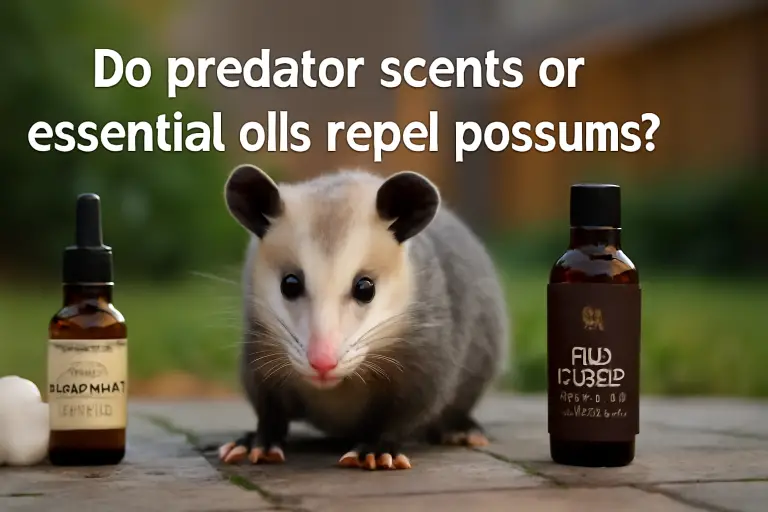 Do predator scents or essential oils repel possums?