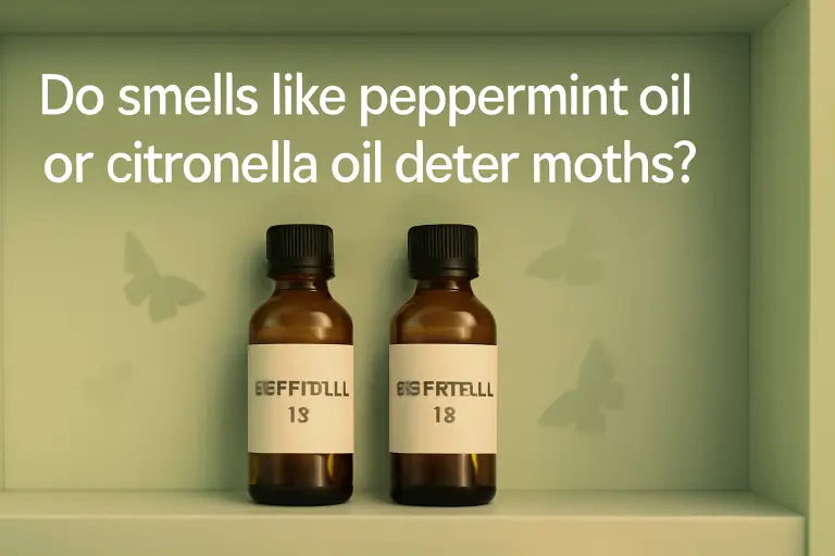 Do smells like peppermint oil or citronella oil deter moths?