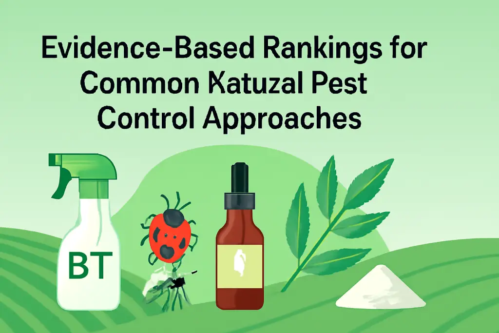 Evidence-based rankings for common natural pest control approaches