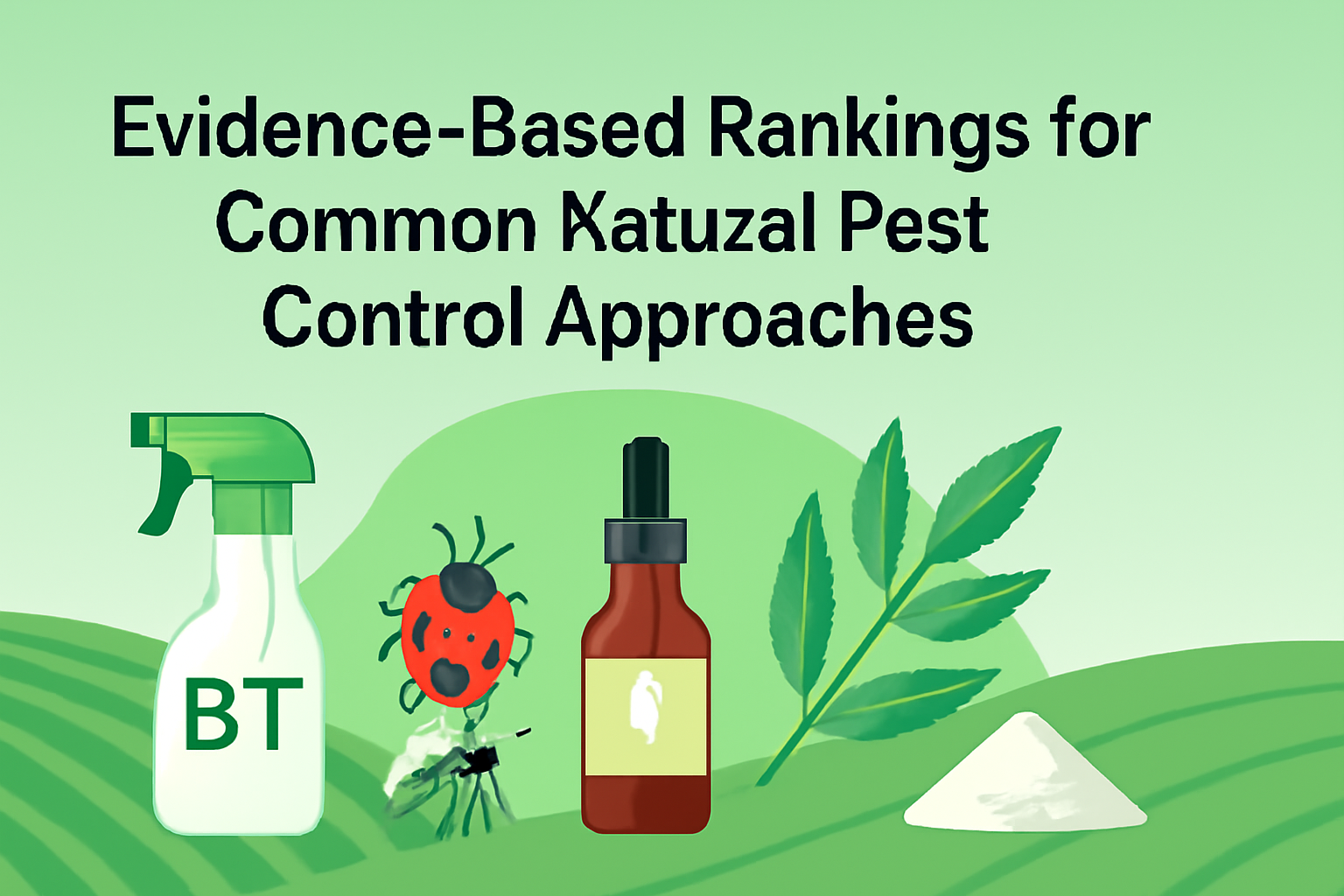 Evidence-based rankings for common natural pest control approaches