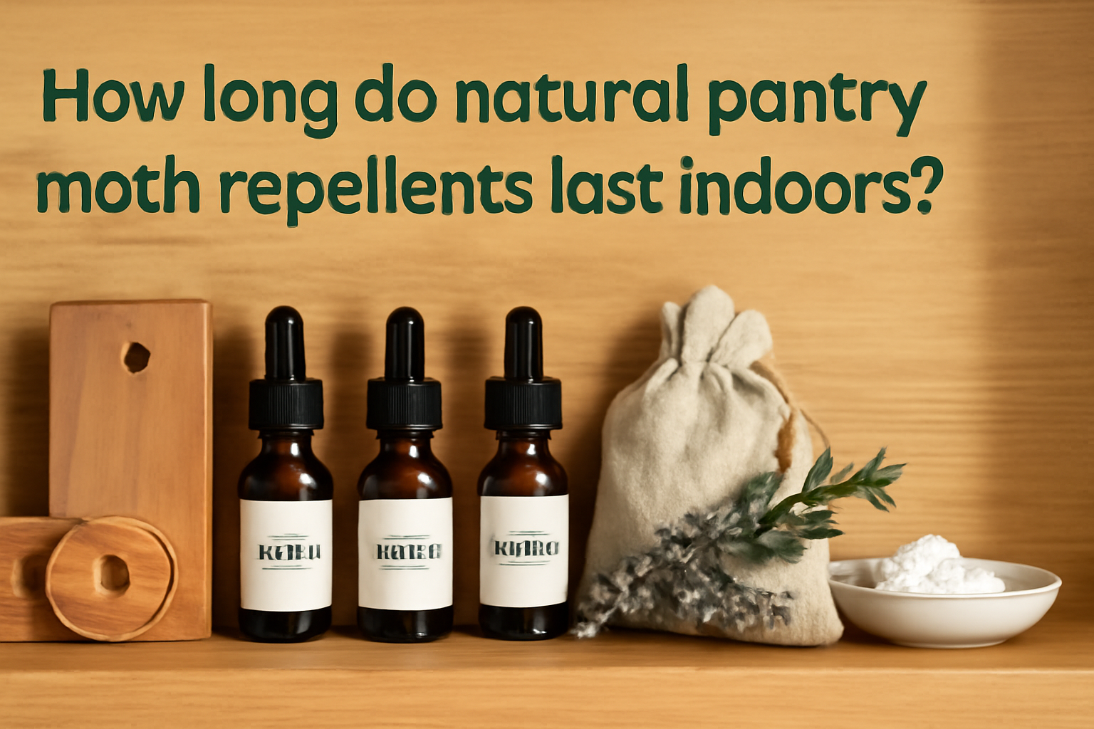 How long do natural pantry moths repellents last indoors?