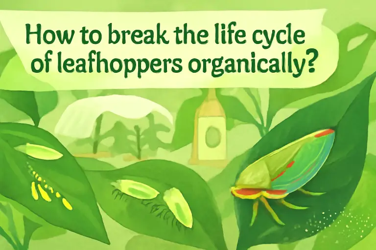 How to break the life cycle of leafhoppers organically?