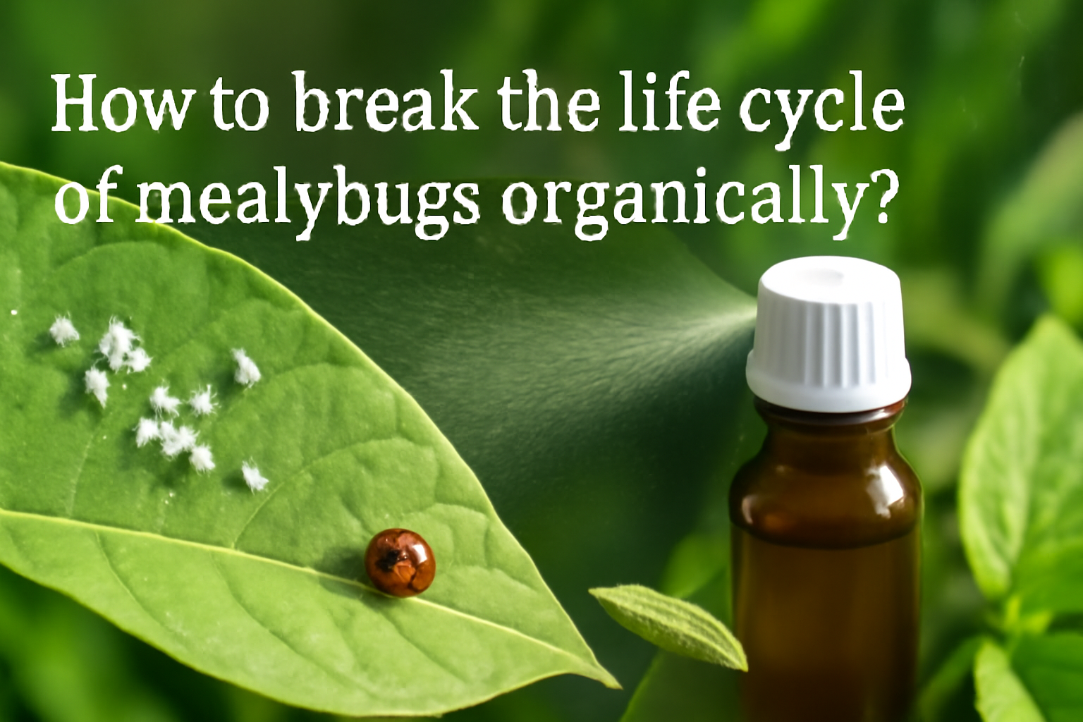 How to break the life cycle of mealybugs organically?