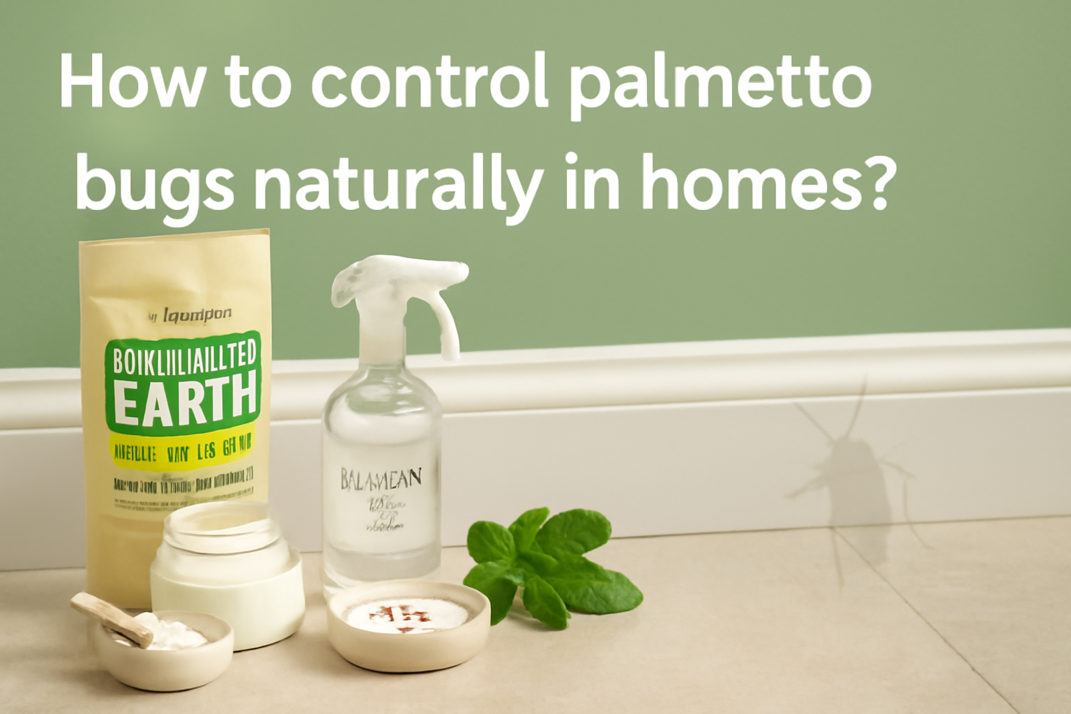 How to control palmetto bugs naturally in homes?