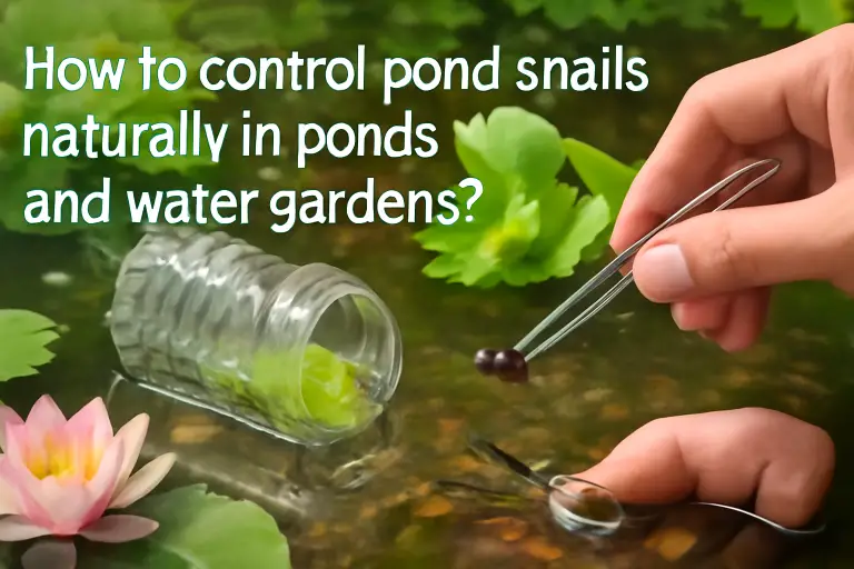 How to control pond snails naturally in ponds and water gardens?