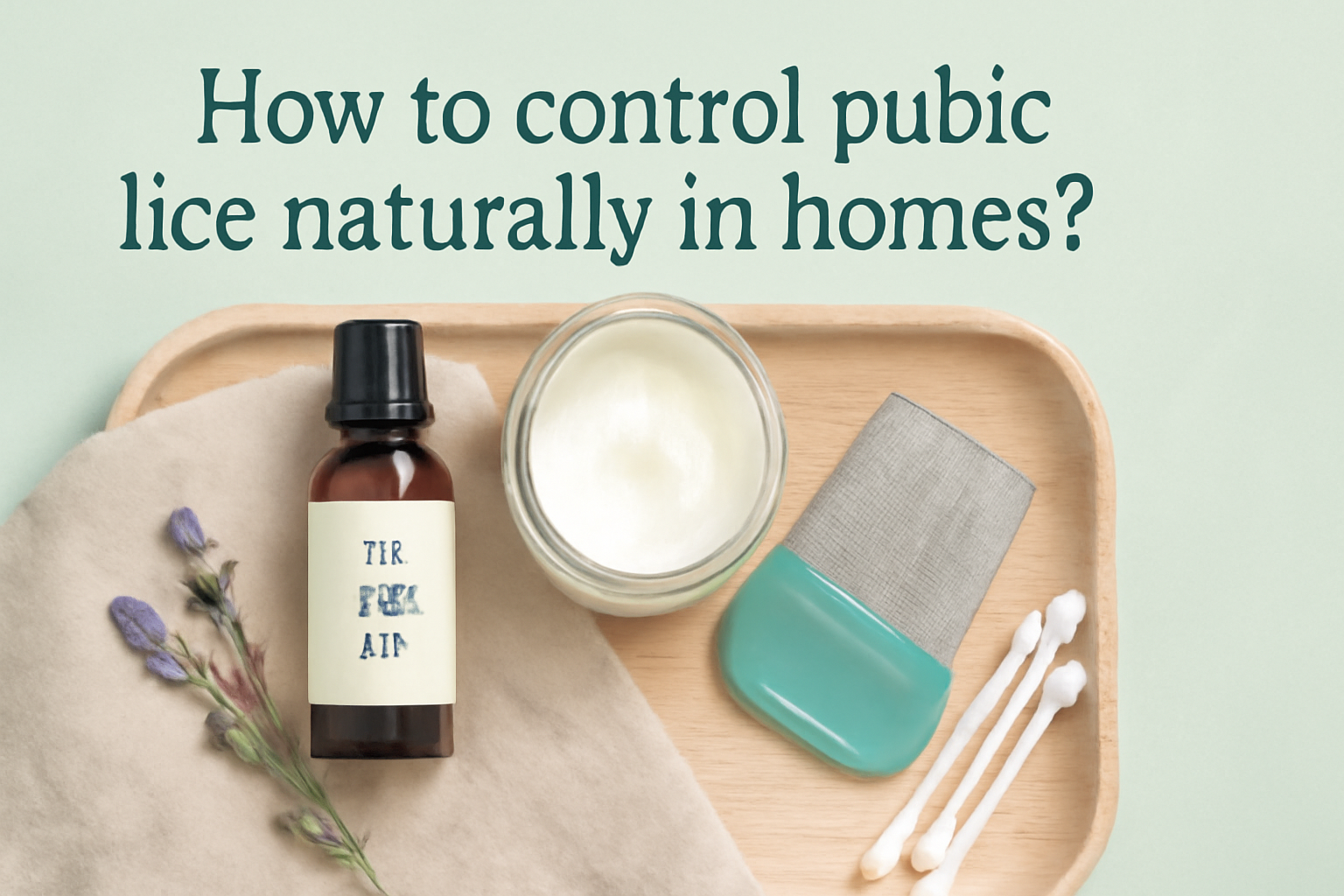 How to control pubic lice naturally in homes?