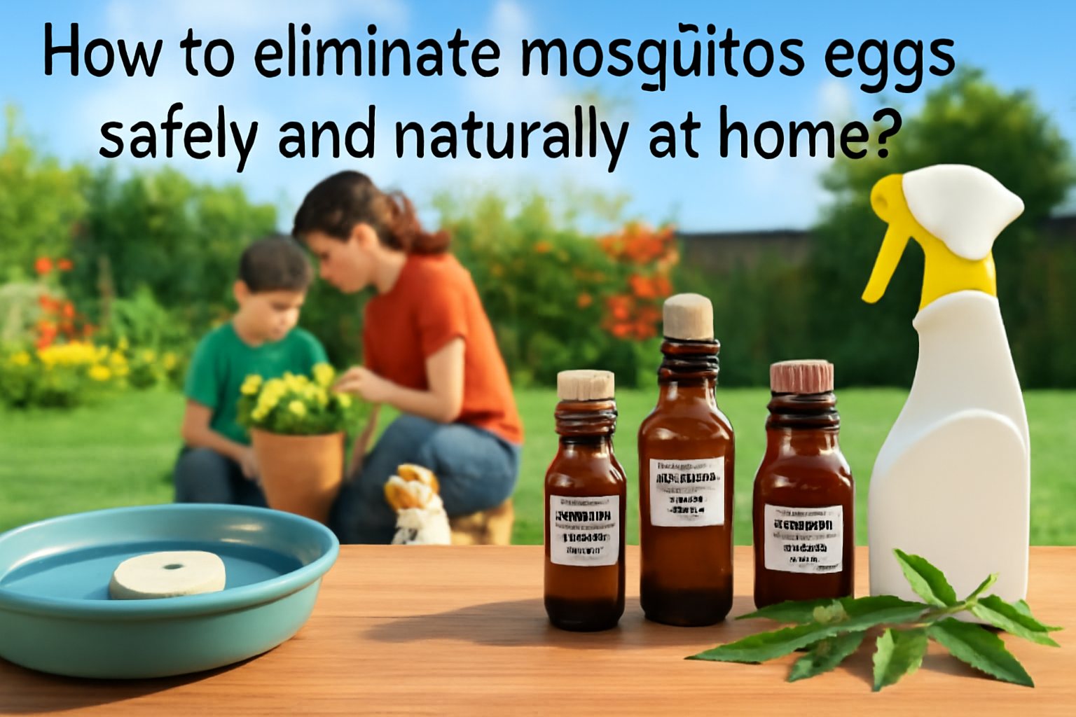 How to eliminate mosquitoes eggs safely and naturally at home?