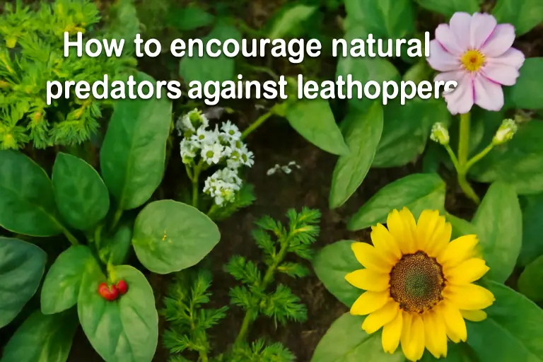 How to encourage natural predators against leafhoppers?