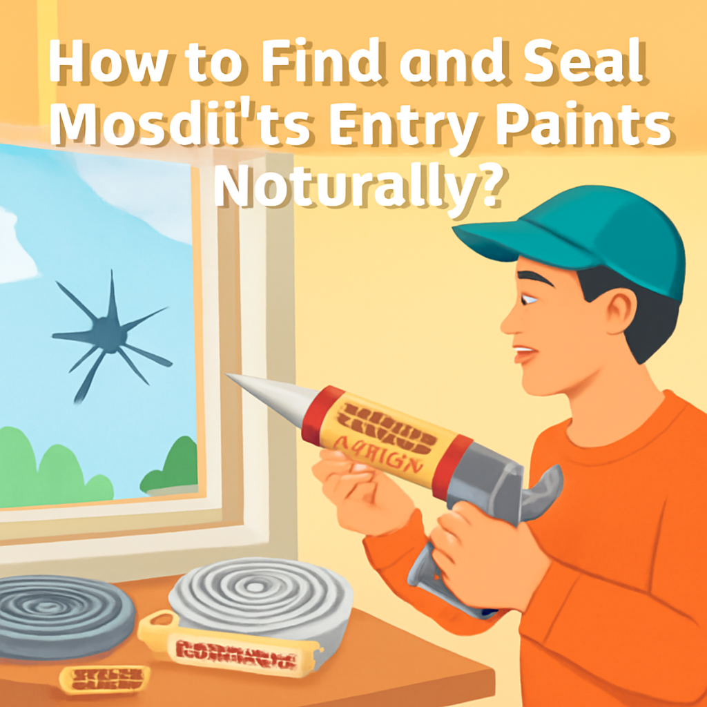 How to find and seal mosquitoes entry points naturally?