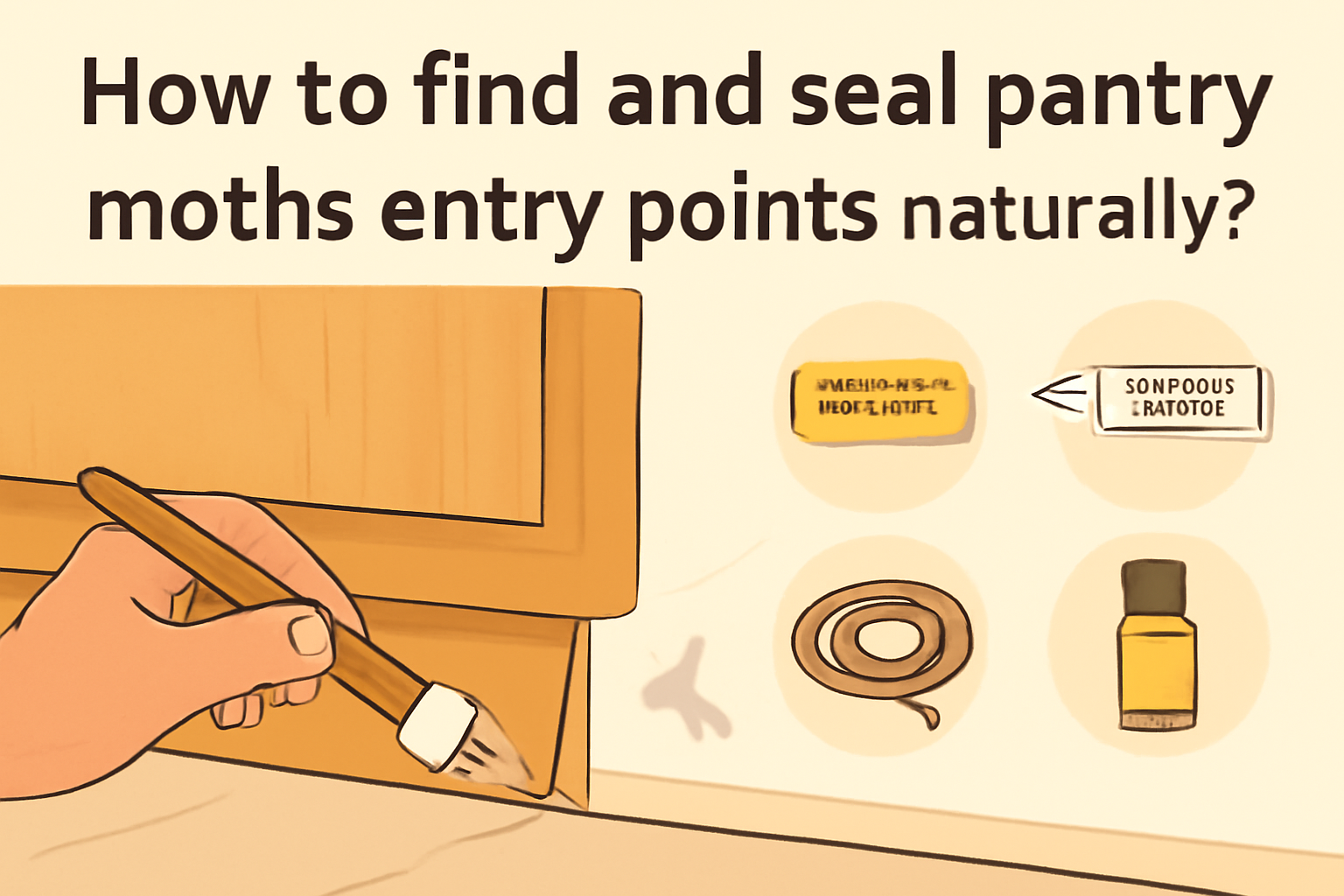 How to find and seal pantry moths entry points naturally?