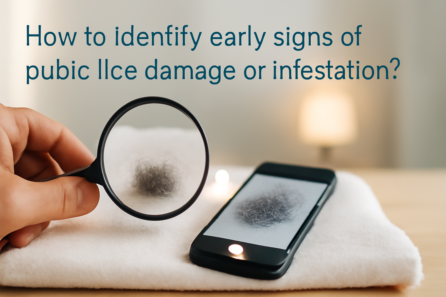 How to identify early signs of pubic lice damage or infestation?