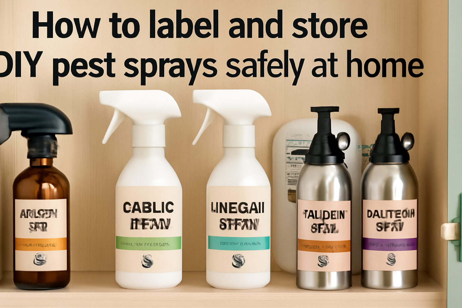 How to label and store DIY pest sprays safely at home