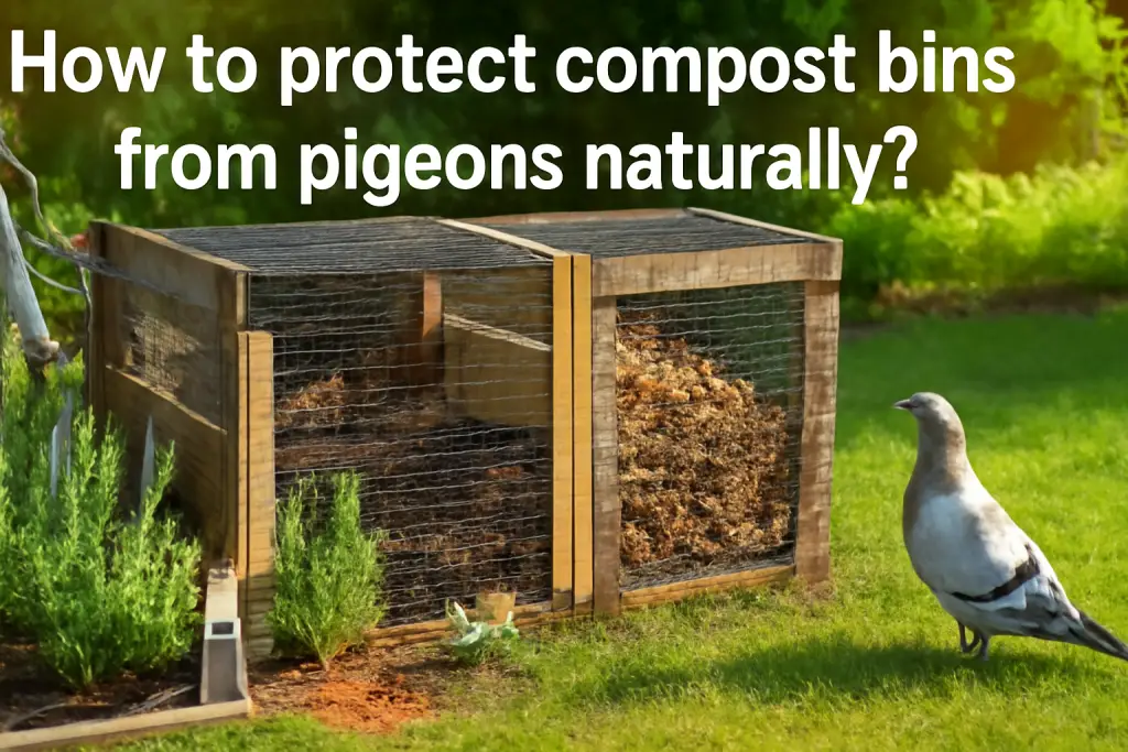How to protect compost bins from pigeons naturally?