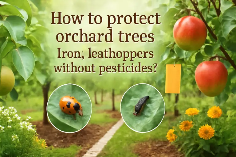 How to protect orchard trees from leafhoppers without pesticides?