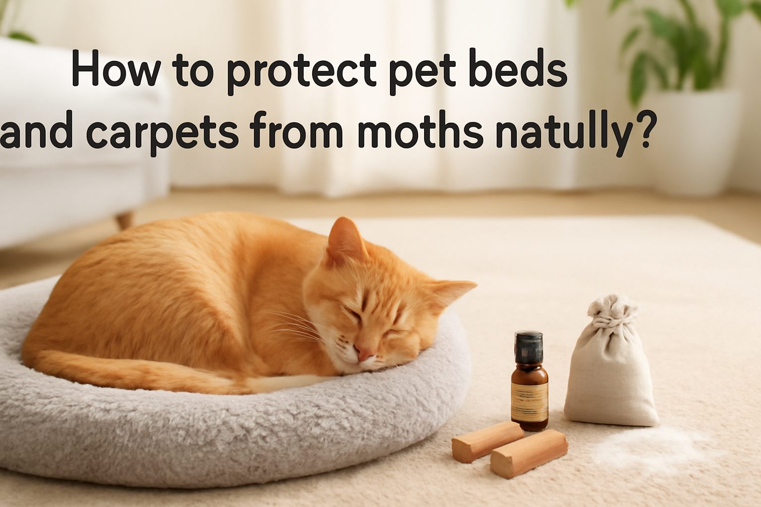 How to protect pet beds and carpets from moths naturally?