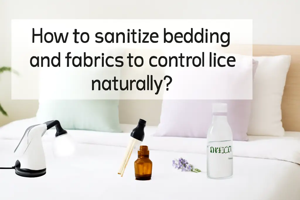 How to sanitize bedding and fabrics to control lice naturally?