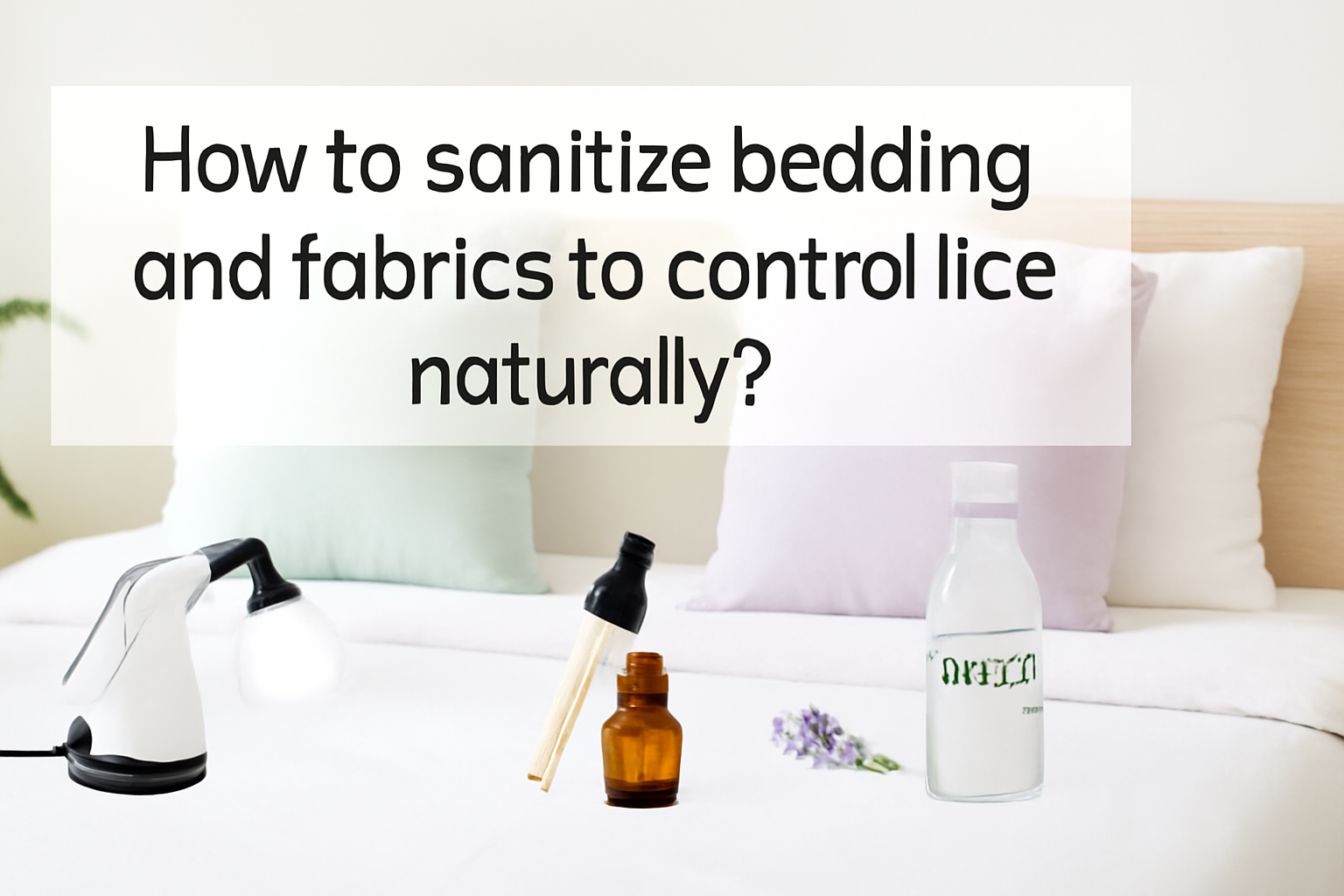 How to sanitize bedding and fabrics to control lice naturally?