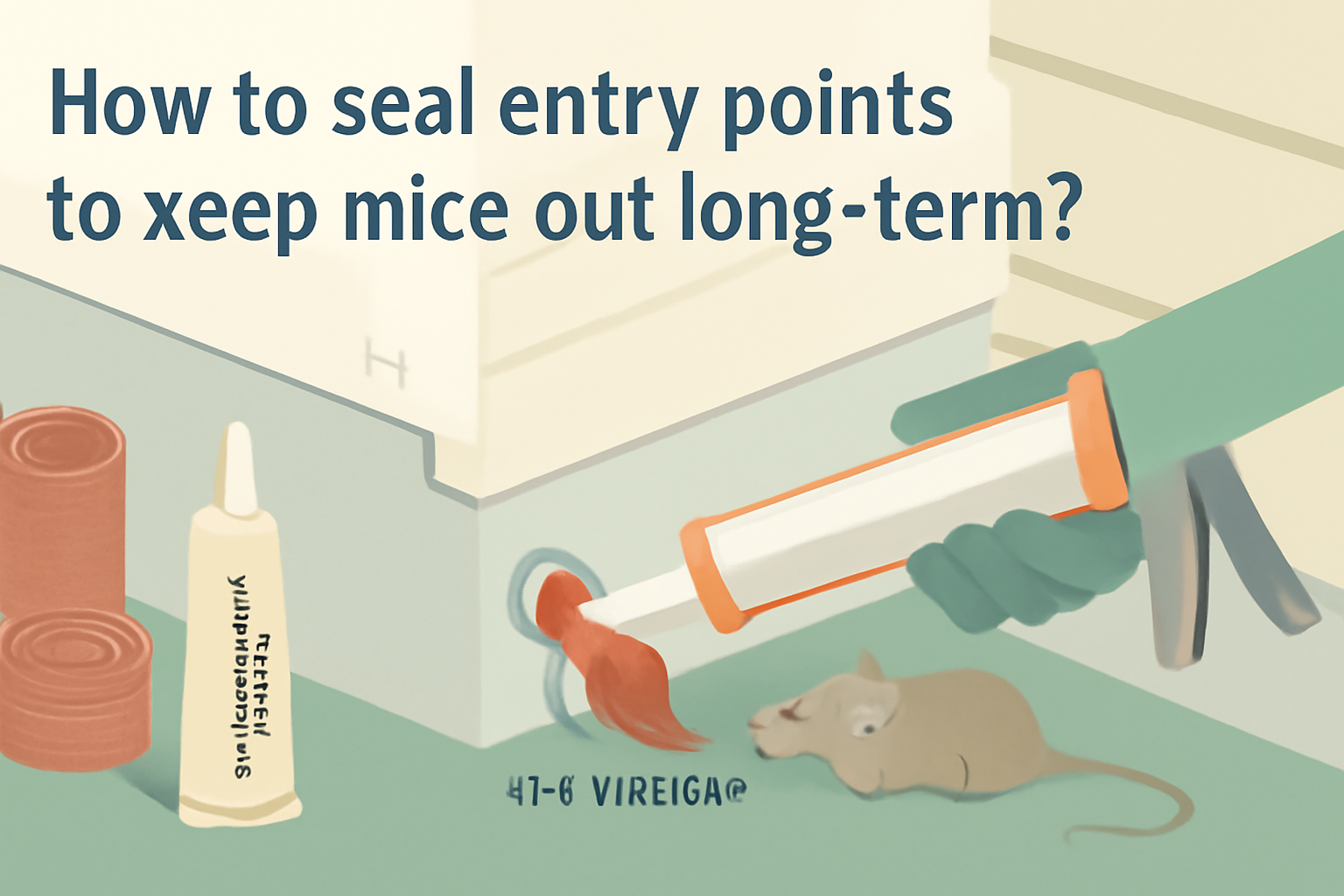 How to seal entry points to keep mice out long-term?