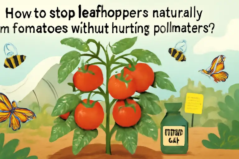 How to stop leafhoppers naturally on tomatoes without hurting pollinators?