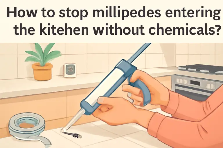 How to stop millipedes entering the kitchen without chemicals?