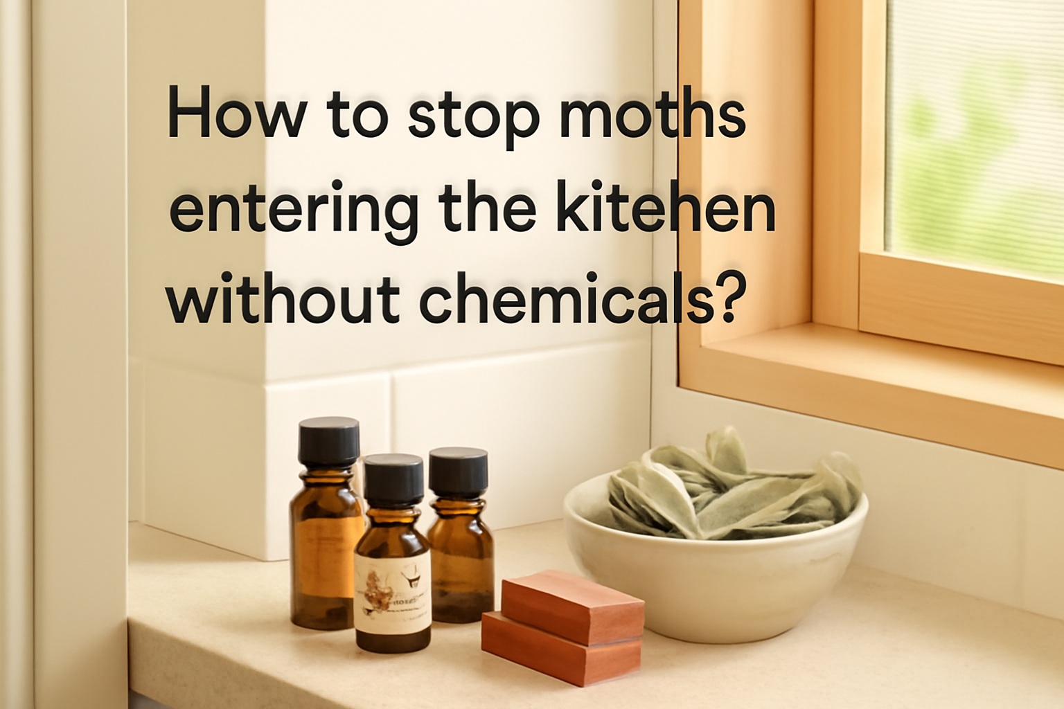 How to stop moths entering the kitchen without chemicals?