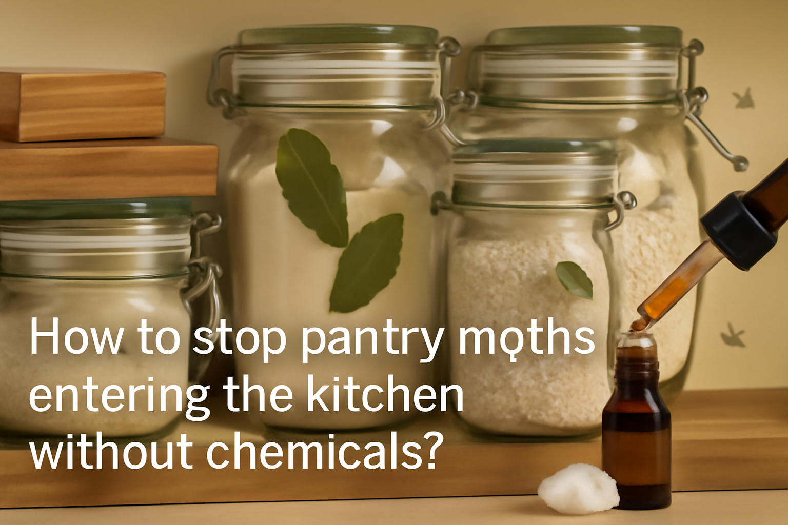How to stop pantry moths entering the kitchen without chemicals?