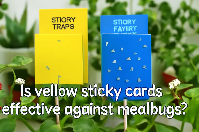 Is yellow sticky cards effective against mealybugs?