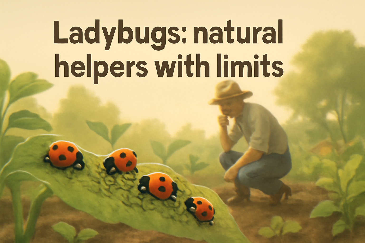 Ladybugs: natural helpers with limits