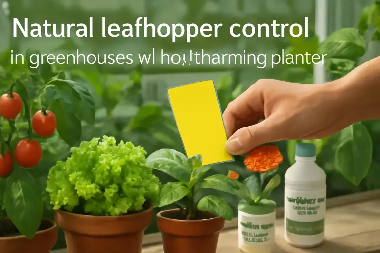 Natural leafhoppers control in greenhouses without harming plants?