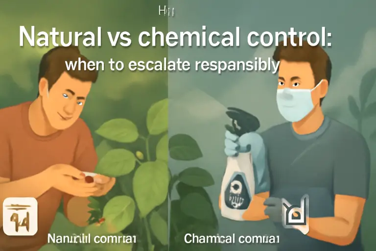 Natural vs chemical control: when to escalate responsibly