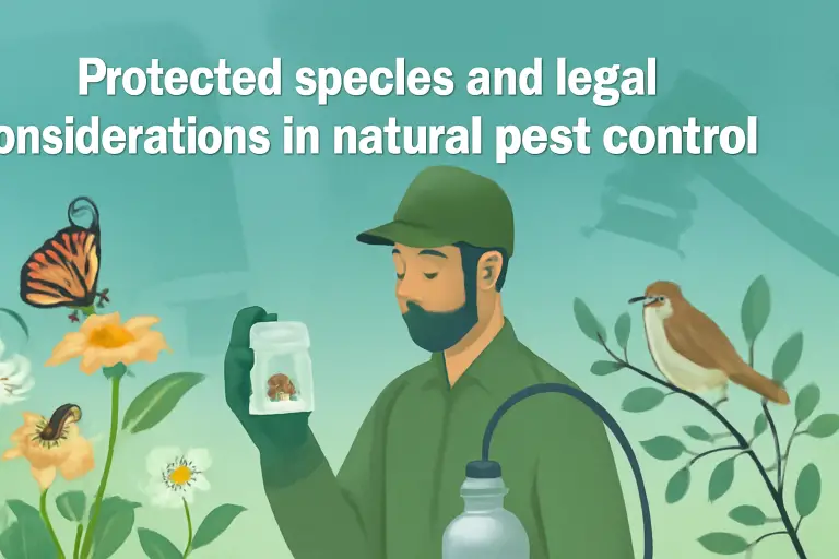 Protected species and legal considerations in natural pest control