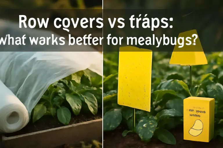 Row covers vs traps: what works better for mealybugs?