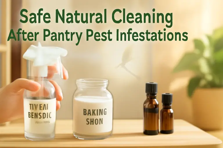 Safe natural cleaning after pantry pest infestations