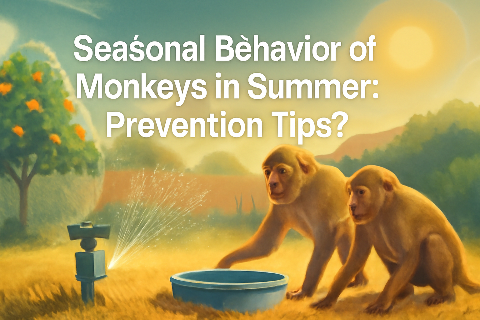 Seasonal behavior of monkeys in summer: prevention tips?