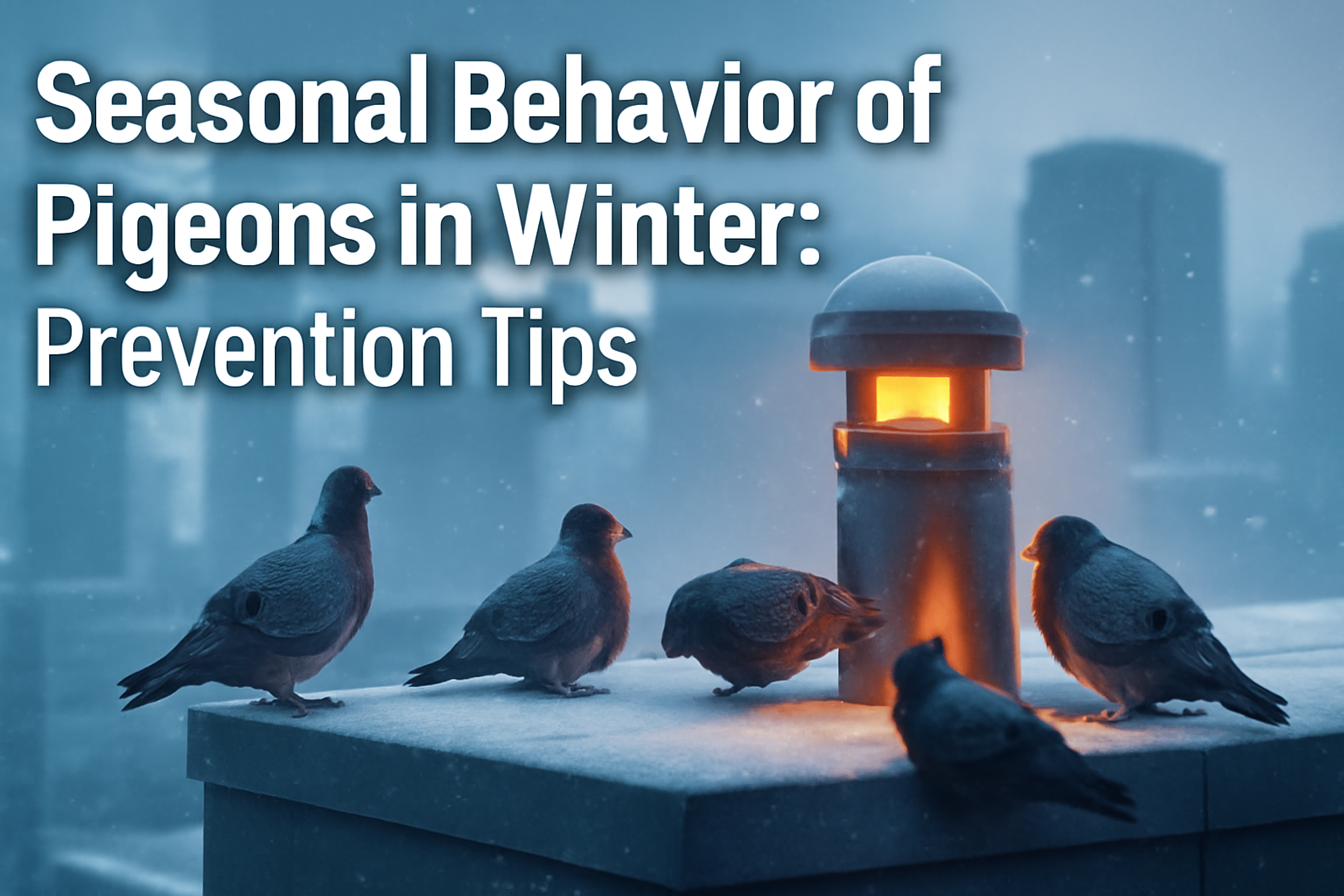 Seasonal behavior of pigeons in winter: prevention tips?