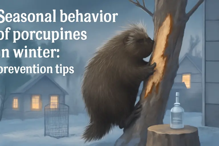 Seasonal behavior of porcupines in winter: prevention tips?