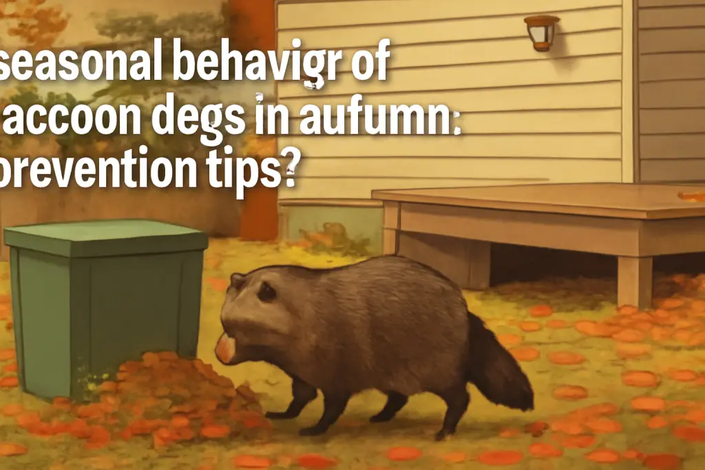 Seasonal behavior of raccoon dogs in autumn: prevention tips?