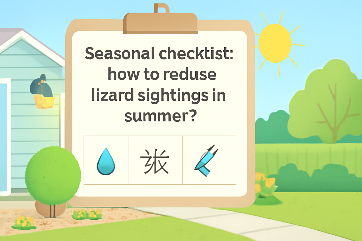Seasonal checklist: how to reduce lizards sightings in summer?