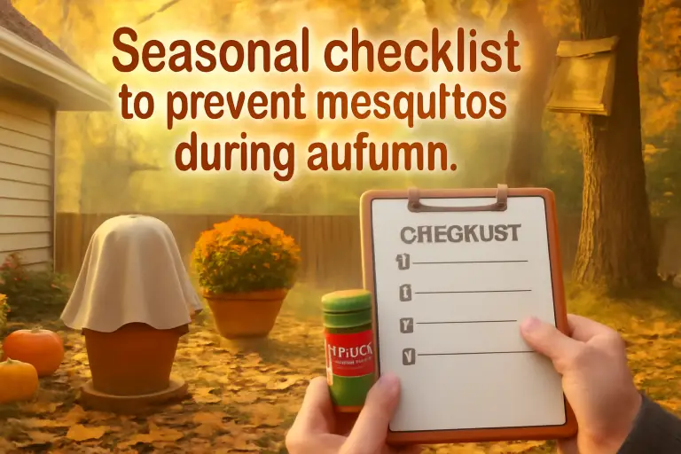 Seasonal checklist to prevent mosquitoes during autumn?