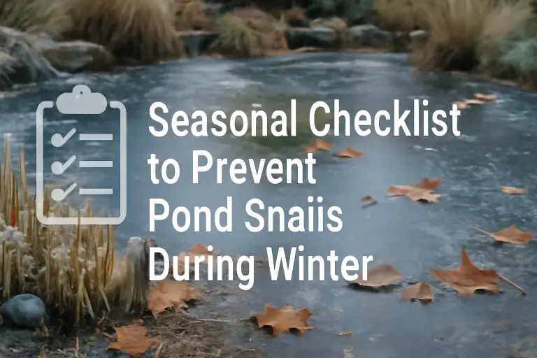 Seasonal checklist to prevent pond snails during winter?